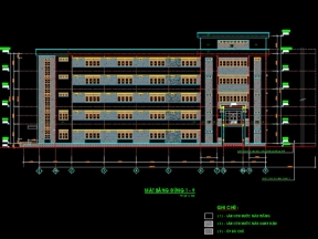 Bộ hồ sơ bản vẽ CAD full KT,KC bệnh viện đa khoa Hòa Vang