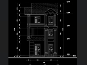 Bộ hồ sơ bản vẽ CAD xin phép xây dựng mẫu nhà phố 3 tầng 7.5x19m