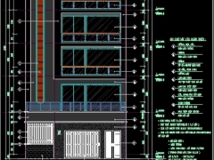 Bộ hò sơ bản vẽ thiết kế nhà phố 5 tầng KT 10x19.5m gồm: KT+KC+M&E