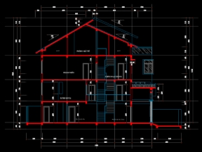 Bộ hồ sơ thiết kế mẫu Biệt Thự kích thước 8x15m - File bao gồm đầy đủ: Kiến trúc, kết cấu, điện nước