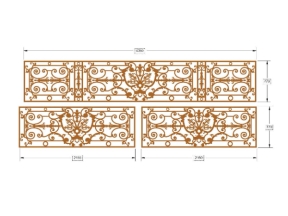 Bộ thiết kế lan can cnc mới nhất 3 kích thước thiết kế