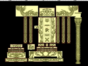 Bộ thiết kế ngai thờ cnc