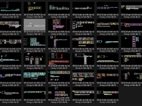 Bộ thư viện CAD tổng hợp bổ kỹ thuật căn hộ chung cư (47 căn)