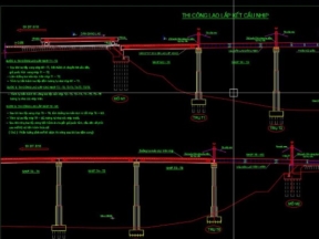 Bp lao lắp dầm chữ t bê tông cốt thép dul 33m bằng giá poóc-tích