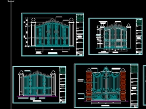 Các file Cad mẫu cổng