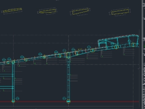 Cad bản vẽ xưởng, chi tiết nhà xưởng khung thép