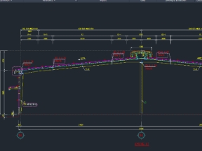 CAD Nhà xưởng kiến trúc kết cấu thép