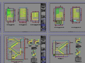 Chi tiết cad thang bộ