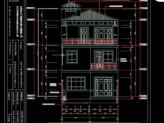 Chia sẻ bản vẽ kiến trúc cải tạo nâng cấp nhà 3 tầng 6.6x16.3m