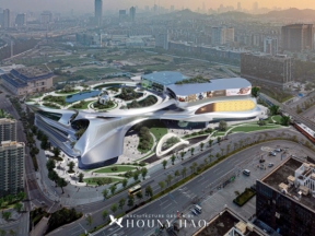 Chia sẻ đồ án công cộng 4 - trung tâm thương mại có đầy đủ model revit và d5 hoàn thiện kèm khu đất autocad