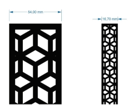 Cnc 2 kt thiết kế vách lập phương dxf
