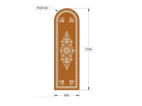 Cnc cổng 1 cánh file cad đẹp