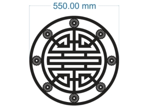 Cnc hoa văn tròn chữ thọ mới nhất