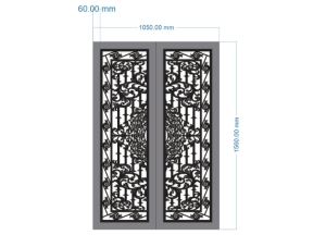 Cnc mẫu cổng 2 cánh mẫu đẹp nhất dxf