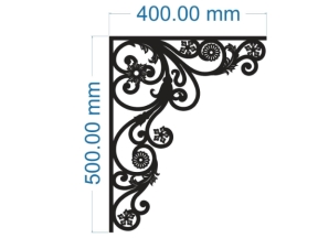 Cnc mẫu ke góc hoa mẫu cắt chuẩn