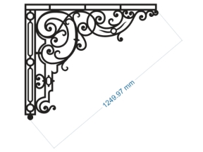 Cnc mẫu ke góc mái kính mẫu dxf
