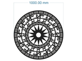 Cnc mẫu trống đồng tròn dxf