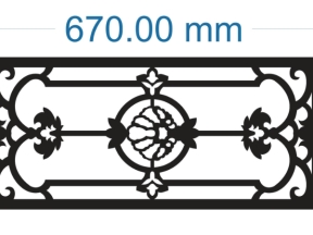 Cnc model hoa văn mái kính