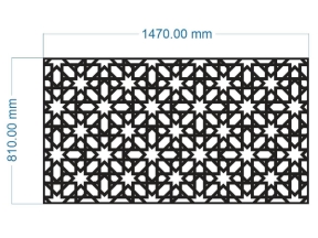 Cnc model vách ngăn 2 kt dxf
