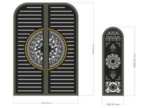 Cnc thiết kế cổng 2 cánh và 1 cánh đẹp nhất