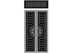 Cnc thiết kế cổng 2 cánh và ô thoáng hoa