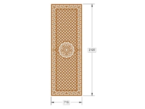 Cnc thiết kế cửa sắt 1 cánh đơn giản