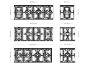 Cnc thiết kế hàng rào bản vẽ đẹp mới