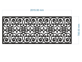 Cnc thiết kế hàng rào file cad mới