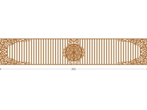 Cnc thiết kế hàng rào kích thước xây dựng 6.5m