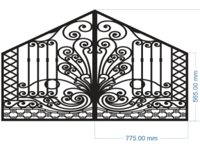 Cnc thiết kế hoa văn cổng file cad đẹp