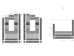 Cnc thiết kế hoa văn cổng file cad đẹp dxf mới