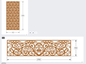 Cnc thiết kế vách ngăn và lan can dxf