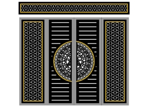 Cổng 4 cánh bông tuyết cnc mới