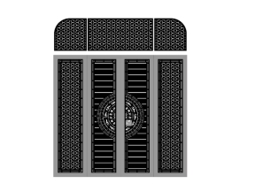 Cổng 4 cánh bông tuyết cnc thiết kế dxf đẹp mắt nhất