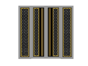 Cổng 4 cánh bông tuyết file cad đẹp dxf