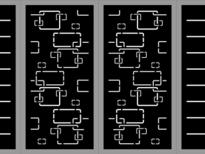 Cổng 4 cánh cnc mẫu model dxf
