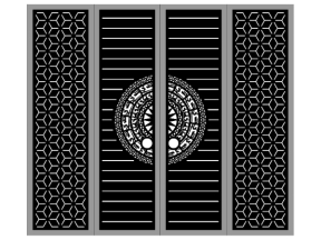 Cổng 4 cánh cnc model dxf đẹp