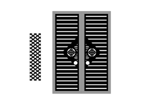 Cổng 4 cánh file cad file dxf mới nhất