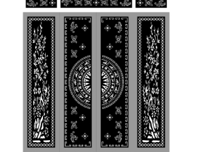 Cổng 4 cánh trống đồng cnc mới