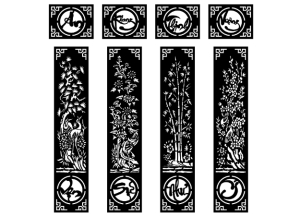 Cổng an khanh thịnh vượng vạn sự như ý cnc model dxf