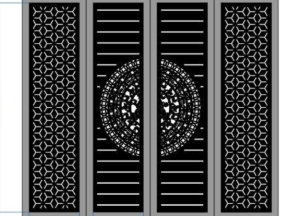 Cổng bông tuyết trống đồng cnc