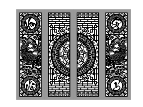 Cổng cá chép 4 cánh cnc