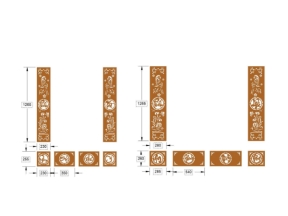 Cổng cnc phát tài phát lộc model dxf mới nhất 2025