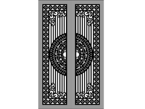 Cổng phụ 2 cánh trống đồng cnc