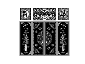 Cổng tài lộc trúc cnc model dxf