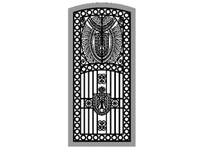 Cửa 1 cánh mẫu model dxf