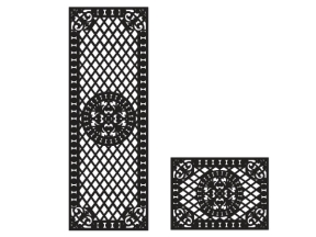 Cửa sắt 1 cánh và ô thoáng cnc