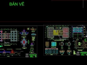 Datn trung tâm kỹ thuật y tế (6 tầng mái)  bản vẽ cad và file thuyết minh word