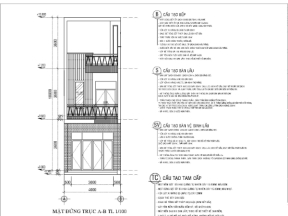 Đầy đủ  bản vẽ cad thiết kế nhà dân 2 tầng 4x18m gồm và chi tiết, đầy đủ bản vẽ thiết kế