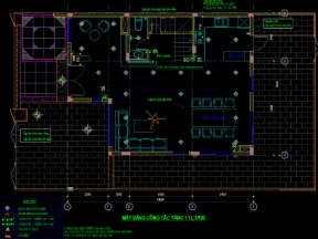 Đầy đủ hồ sơ bản vẽ thi công nội thất căn nhà biệt thự 10x17m | hồ sơ kiến trúc, điện, cấp thoát nước đầy đủ hồ sơ bản vẽ